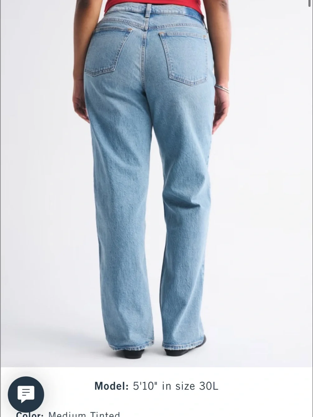 Abercrombie & Fitch Women's Jeans  33 Long Tall Inseam Plus Size Stretch NWT